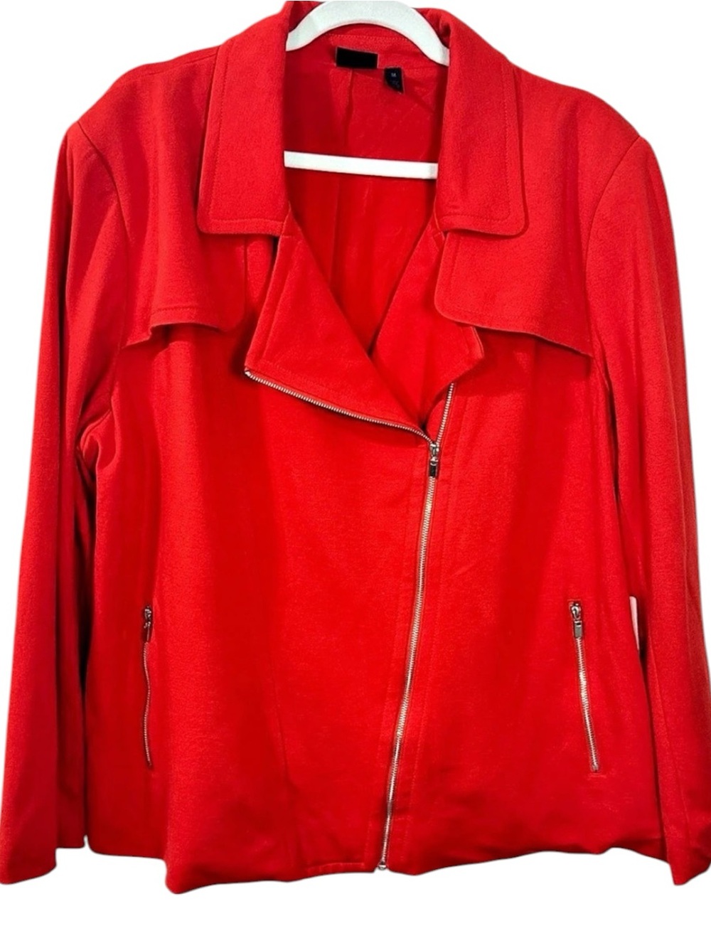 Rafaella Holiday in Havana Red Zip Up Jacket Size 3X NWT